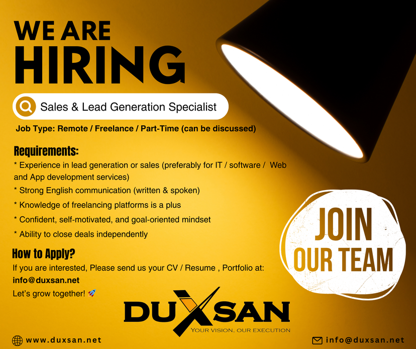 Sales & Lead Generation Specialist