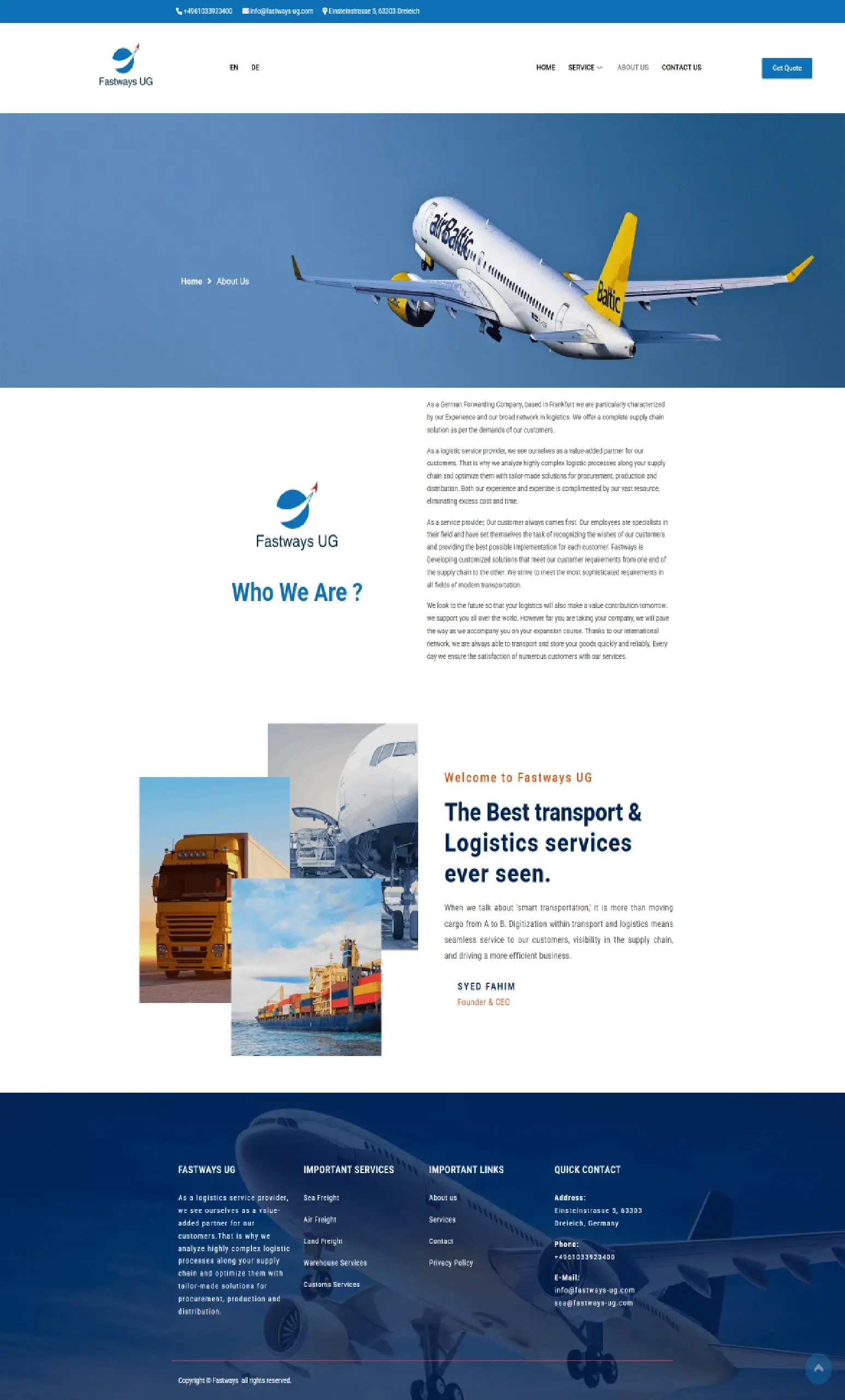 Fastway UG Project 3