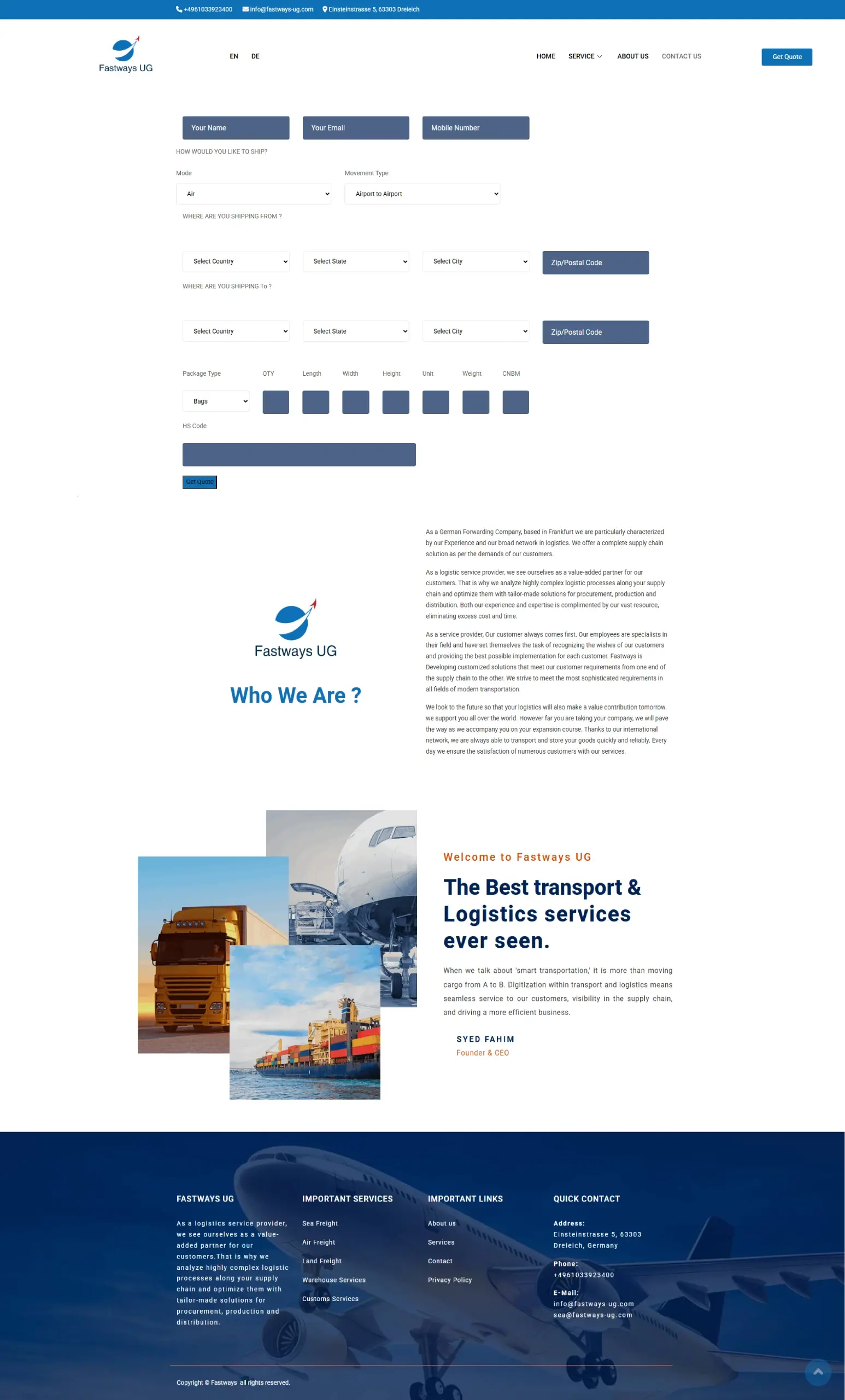 Fastway UG Project 4